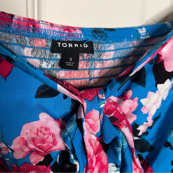 Torrid Floral Romper Jumpsuit Women Size 3X - Picture 3 of 4